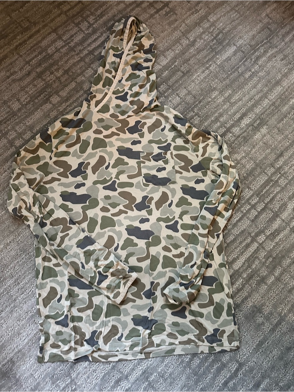 Free Fly Apparel Camo Hooded Bamboo Active Shirt